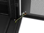 SZAFA INSTALACYJNA RACK STOJĄCA 19" 37U 600X600 CZARNA DRZWI PERFOROWANE LCD LANBERG (FLAT PACK)