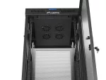 SZAFA INSTALACYJNA RACK STOJĄCA 19" 37U 600X600 CZARNA DRZWI PERFOROWANE LCD LANBERG (FLAT PACK)