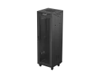 SZAFA INSTALACYJNA RACK STOJĄCA 19" 37U 600X600 CZARNA DRZWI PERFOROWANE LCD LANBERG (FLAT PACK)