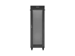 SZAFA INSTALACYJNA RACK STOJĄCA 19" 37U 600X600 CZARNA DRZWI PERFOROWANE LCD LANBERG (FLAT PACK)
