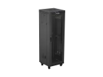 SZAFA INSTALACYJNA RACK STOJĄCA 19" 37U 600X600 CZARNA DRZWI PERFOROWANE LCD LANBERG (FLAT PACK)
