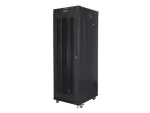 SZAFA INSTALACYJNA RACK STOJĄCA 19" 37U 600X800 CZARNA DRZWI PERFOROWANE LCD LANBERG (FLAT PACK) V2