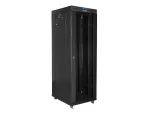 SZAFA INSTALACYJNA RACK STOJĄCA 19" 37U 600X800 CZARNA DRZWI SZKLANE LCD LANBERG (FLAT PACK) V2