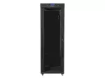 SZAFA INSTALACYJNA RACK STOJĄCA 19" 37U 600X800 CZARNA DRZWI SZKLANE LCD LANBERG (FLAT PACK) V2