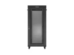 SZAFA INSTALACYJNA RACK STOJĄCA 19" 37U 800X800 CZARNA DRZWI PERFOROWANE LCD LANBERG (FLAT PACK)