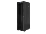 SZAFA INSTALACYJNA RACK STOJĄCA 19" 42U 600X1000 CZARNA DRZWI SZKLANE LCD LANBERG (FLAT PACK) V2