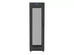 SZAFA INSTALACYJNA RACK STOJĄCA 19" 42U 600X600 CZARNA DRZWI PERFOROWANE LCD LANBERG (FLAT PACK) V2