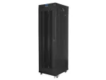 SZAFA INSTALACYJNA RACK STOJĄCA 19" 42U 600X800 CZARNA DRZWI PERFOROWANE LCD LANBERG (FLAT PACK) V2