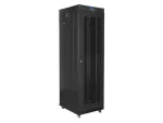 SZAFA INSTALACYJNA RACK STOJĄCA 19" 42U 600X800 CZARNA DRZWI PERFOROWANE LCD LANBERG (FLAT PACK) V2