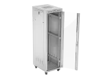 SZAFA INSTALACYJNA RACK STOJĄCA 19" 42U 600X800 SZARA DRZWI SZKLANE LCD LANBERG (FLAT PACK) V2