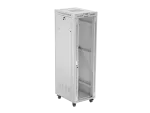 SZAFA INSTALACYJNA RACK STOJĄCA 19" 42U 600X800 SZARA DRZWI SZKLANE LCD LANBERG (FLAT PACK) V2