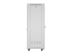 SZAFA INSTALACYJNA RACK STOJĄCA 19" 42U 600X800 SZARA DRZWI SZKLANE LCD LANBERG (FLAT PACK) V2