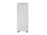 SZAFA INSTALACYJNA RACK STOJĄCA 19" 42U 600X800 SZARA DRZWI SZKLANE LCD LANBERG (FLAT PACK) V2