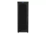 SZAFA INSTALACYJNA RACK STOJĄCA 19" 42U 800X1000 CZARNA DRZWI SZKLANE LCD LANBERG (FLAT PACK) V2