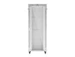 SZAFA INSTALACYJNA RACK STOJĄCA 19" 42U 800X1000 SZARA DRZWI SZKLANE LCD LANBERG (FLAT PACK) V2