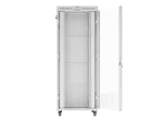 SZAFA INSTALACYJNA RACK STOJĄCA 19" 42U 800X1000 SZARA DRZWI SZKLANE LCD LANBERG (FLAT PACK) V2