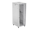 SZAFA INSTALACYJNA RACK STOJĄCA 19" 42U 800X1000 SZARA DRZWI SZKLANE LCD LANBERG (FLAT PACK) V2
