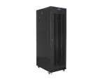 SZAFA INSTALACYJNA RACK STOJĄCA 19" 42U 800X1200 CZARNA DRZWI PERFOROWANE LCD LANBERG (FLAT PACK) V2