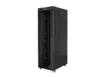 SZAFA INSTALACYJNA RACK STOJĄCA 19" 42U 800X1200 CZARNA DRZWI SZKLANE LCD LANBERG (FLAT PACK) V2