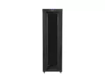 SZAFA INSTALACYJNA RACK STOJĄCA 19" 42U 800X1200 CZARNA DRZWI SZKLANE LCD LANBERG (FLAT PACK) V2