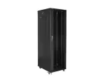 SZAFA INSTALACYJNA RACK STOJĄCA 19" 42U 800X800 CZARNA DRZWI SZKLANE LANBERG (ZŁOŻONA)