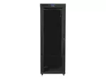 SZAFA INSTALACYJNA RACK STOJĄCA 19" 42U 800X800 CZARNA DRZWI SZKLANE LCD LANBERG (FLAT PACK) V2