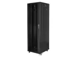 SZAFA INSTALACYJNA RACK STOJĄCA 19" 47U 800X1000 CZARNA DRZWI SZKLANE LANBERG (ZŁOŻONA)