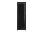 SZAFA INSTALACYJNA RACK STOJĄCA 19" 47U 800X1000 CZARNA DRZWI SZKLANE LANBERG (ZŁOŻONA)