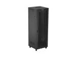 SZAFA INSTALACYJNA RACK STOJĄCA 19" 47U 800X800 CZARNA DRZWI PERFOROWANE LCD LANBERG (FLAT PACK)