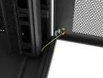 SZAFA INSTALACYJNA RACK STOJĄCA 19" 47U 800X800 CZARNA DRZWI PERFOROWANE LCD LANBERG (FLAT PACK)