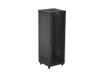 SZAFA INSTALACYJNA RACK STOJĄCA 19" 47U 800X800 CZARNA DRZWI PERFOROWANE LCD LANBERG (FLAT PACK)