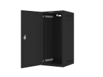 SZAFA INSTALACYJNA RACK WISZĄCA 10" 12U 280X310 CZARNA DRZWI METALOWE LANBERG (FLAT PACK)