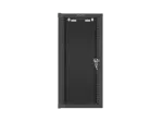 SZAFA INSTALACYJNA RACK WISZĄCA 10" 12U 280X310 CZARNA DRZWI SZKLANE LANBERG (FLAT PACK)
