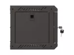 SZAFA INSTALACYJNA RACK WISZĄCA 10" 4U 300X300 CZARNA DRZWI PRZESZKLONE LANBERG (FLAT PACK)