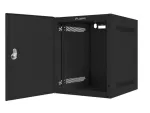 SZAFA INSTALACYJNA RACK WISZĄCA 10" 6U 280X310 CZARNA DRZWI METALOWE LANBERG (FLAT PACK)
