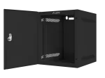 SZAFA INSTALACYJNA RACK WISZĄCA 10" 6U 280X310 CZARNA DRZWI METALOWE LANBERG (FLAT PACK)