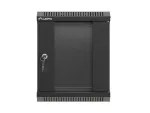 SZAFA INSTALACYJNA RACK WISZĄCA 10" 6U 300X300 CZARNA DRZWI PRZESZKLONE LANBERG (FLAT PACK)