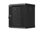 SZAFA INSTALACYJNA RACK WISZĄCA 10" 6U 300X300 CZARNA DRZWI PRZESZKLONE LANBERG (FLAT PACK)