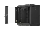 SZAFA INSTALACYJNA RACK WISZĄCA 10" 6U 300X300 CZARNA DRZWI PRZESZKLONE LANBERG (FLAT PACK)
