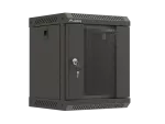 SZAFA INSTALACYJNA RACK WISZĄCA 10" 6U 300X300 CZARNA DRZWI PRZESZKLONE LANBERG (FLAT PACK)