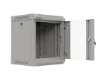 SZAFA INSTALACYJNA RACK WISZĄCA 10" 6U 300X300 SZARA DRZWI PRZESZKLONE LANBERG (FLAT PACK)