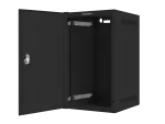 SZAFA INSTALACYJNA RACK WISZĄCA 10" 9U 280X310 CZARNA DRZWI METALOWE LANBERG (FLAT PACK)