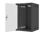 SZAFA INSTALACYJNA RACK WISZĄCA 10" 9U 280X310 CZARNA DRZWI SZKLANE LANBERG (FLAT PACK)