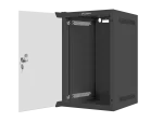 SZAFA INSTALACYJNA RACK WISZĄCA 10" 9U 280X310 CZARNA DRZWI SZKLANE LANBERG (FLAT PACK)