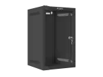 SZAFA INSTALACYJNA RACK WISZĄCA 10" 9U 280X310 CZARNA DRZWI SZKLANE LANBERG (FLAT PACK)
