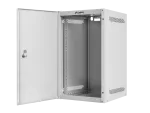 SZAFA INSTALACYJNA RACK WISZĄCA 10" 9U 280X310 SZARA DRZWI METALOWE LANBERG (FLAT PACK)