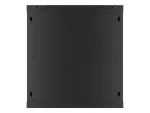 SZAFA INSTALACYJNA RACK WISZĄCA 19" 12U 600X450 CZARNA DRZWI METALOWE LANBERG (FLAT PACK)