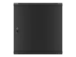 SZAFA INSTALACYJNA RACK WISZĄCA 19" 12U 600X450 CZARNA DRZWI METALOWE LANBERG (FLAT PACK)
