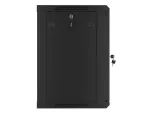 SZAFA INSTALACYJNA RACK WISZĄCA 19" 12U 600X450 CZARNA DRZWI PERFOROWANE LANBERG (FLAT PACK)
