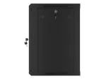 SZAFA INSTALACYJNA RACK WISZĄCA 19" 12U 600X450 CZARNA DRZWI PERFOROWANE LANBERG (FLAT PACK)